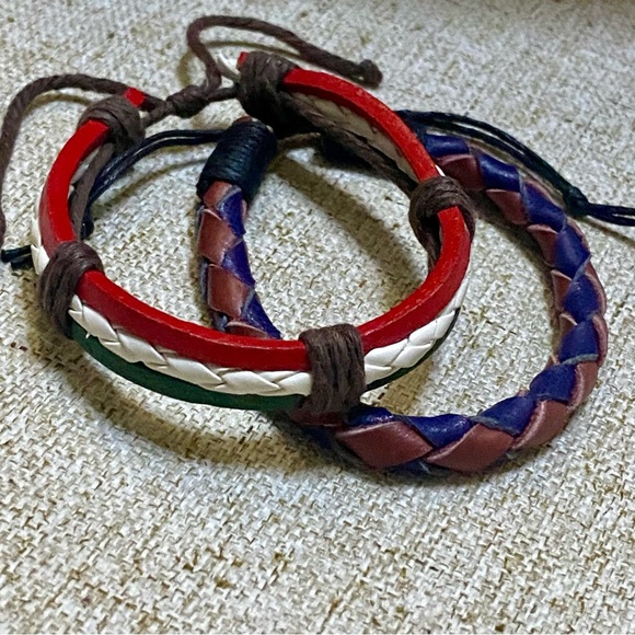 Italy Jewelry - ‼️2 ITALY GENUINE LEATHER BRACELETS, excellent condition,NWT‼️